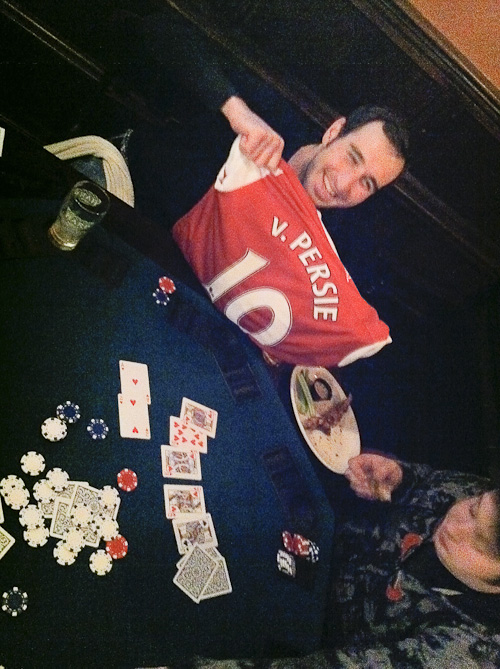 Brad hits a royal flush