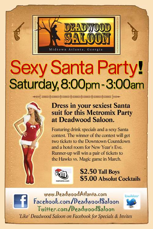 Deadwood Saloon Santa Party